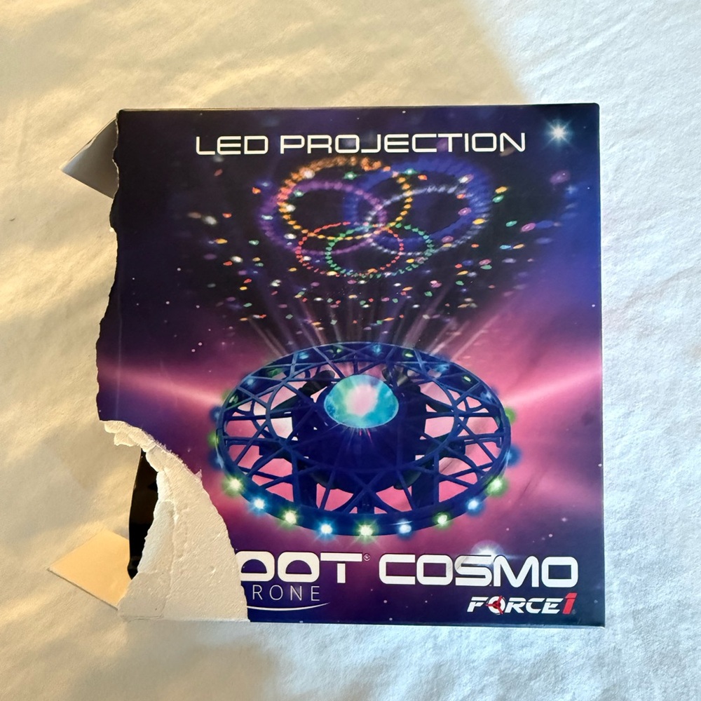 Force1 Scoot Cosmo LED Hand Operated Drone for Kids or Adults